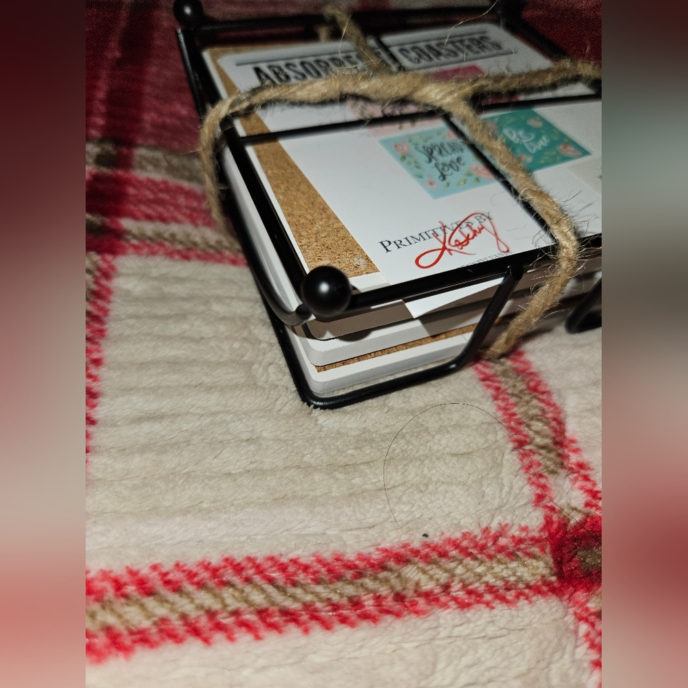DONATING 11/15/24 ✨️Clearance✨️ Primatives by Kathy Be Joyful coaster set NWOT - Picture 14 of 14